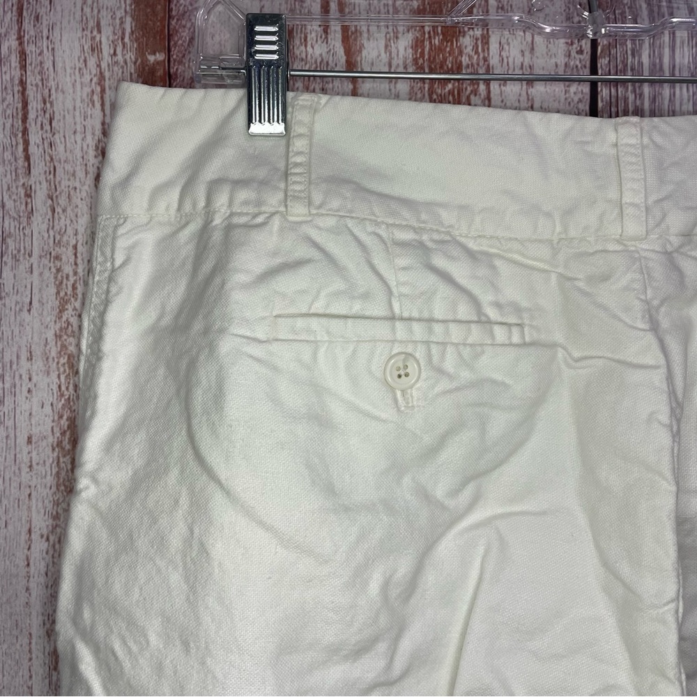 White J Crew Linen Wide Leg Pants Women's Size 12 #5084 - Picture 7 of 11